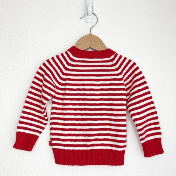NWT Bella Bliss sweater red and white stripe w/ blue anchor size 12 months - Picture 2 of 11